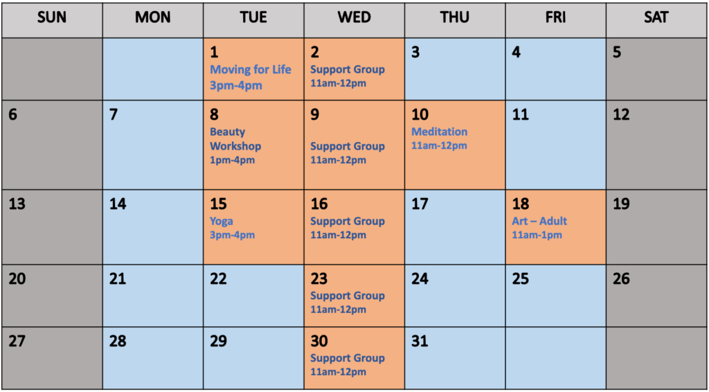 December calendar of events