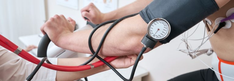 Blood pressure testing during exercise
