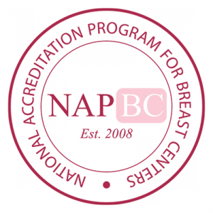 The seal mark of the National Accreditation Program for Breast Cancer