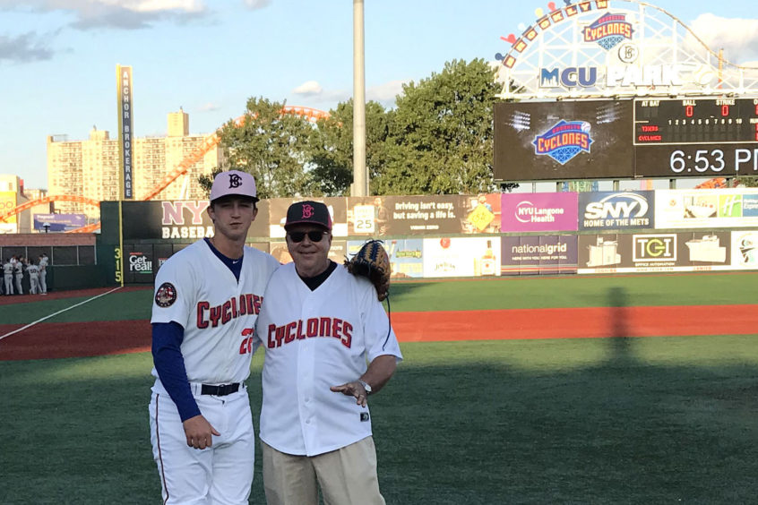 Dr. Patrick Borgen Honored at Brooklyn Cyclones Game