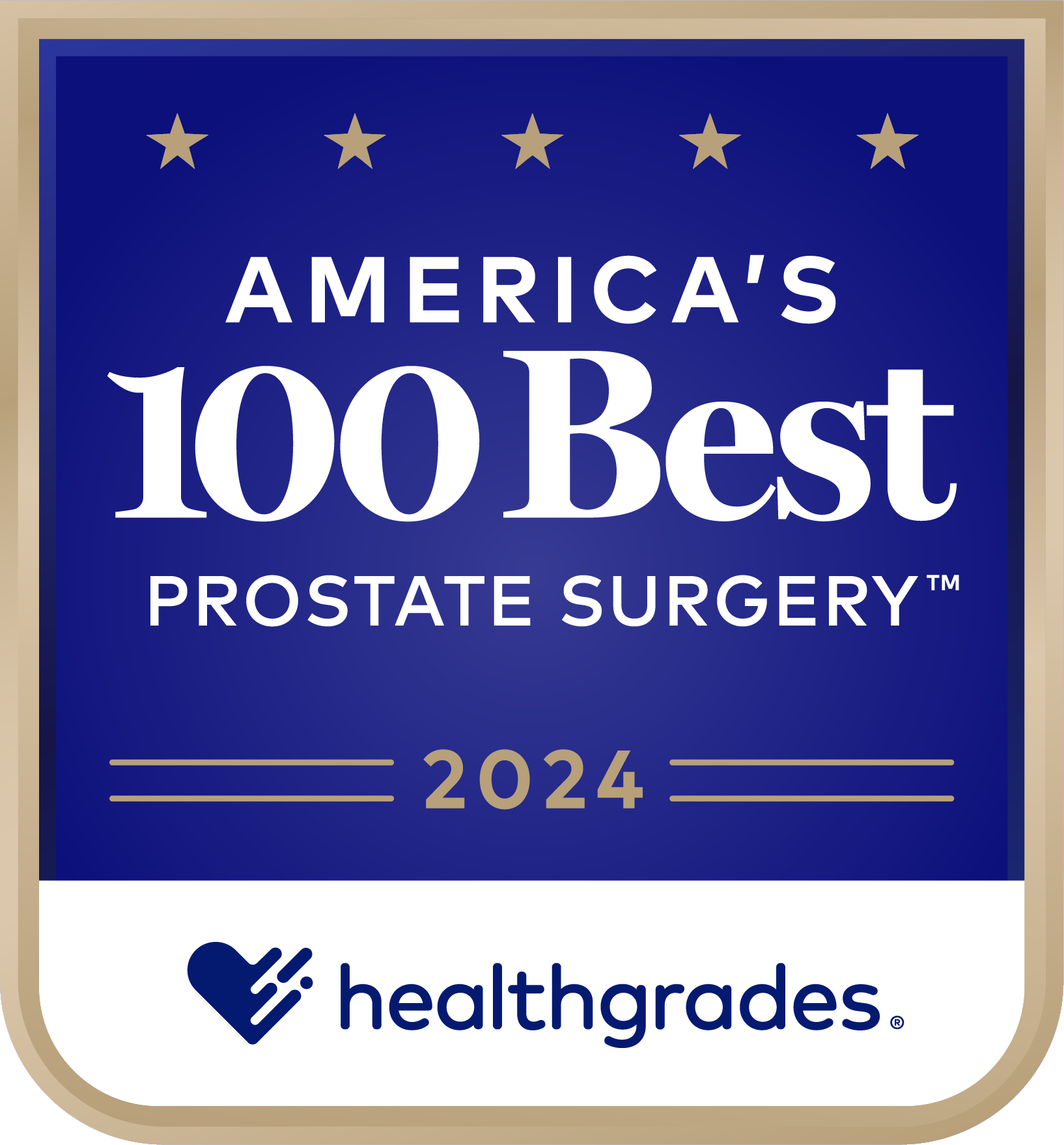 HG Prostate America's 100 Best Medallion 2024 PRStop100
