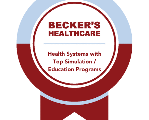 Beckers Healthcare badge for Health Systems with Top Simulation/Education Programs